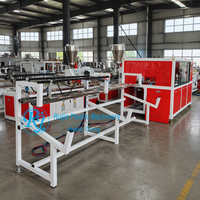Machine d'extrusion de tuyaux jumeaux en PVC avec double vis conique controtournante, haute productivité, composants PLC essentiels