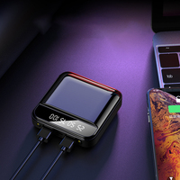 Power Bank Mini Portabel OEM Kapasitas Tinggi 10000mAh dengan Pengisian Cepat Port Type-C & Micro USB Input AC/DC untuk Penggunaan Luar Ruangan