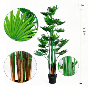 Planta Artificial de Areca, Ecológica, Hecha a Mano, de Plástico, 5m (Opcional), Decoración Tropical para Interiores y Exteriores - Product Image 2