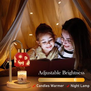 LANJO Factory Direct Christmas Deer Scented <b>Lamp</b>, Electric Wax Melt Warmer, <b>Touch</b> Control <b>Bedside</b> <b>Lamp</b>, Xmas Gift & Home Decor - Product Image 6