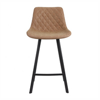 Chaise de bar moderne à pieds hauts réglables en métal pour comptoirs de cuisine, usage commercial, hôtel, salle à manger, salon
