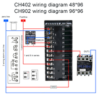 Relais SSR à double sortie CH102 CH402 CH702 CH902, contrôleur de température intelligent PID numérique LCD AC 220V