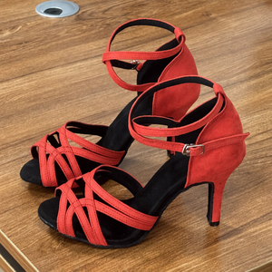 Chaussures de <span class=keywords><strong>danse</strong></span> latine en daim pour femmes, semelle souple, nouvelles chaussures de <span class=keywords><strong>danse</strong></span> de salon professionnelles, Bachata Chacha, performance sur scène - Product Image 2