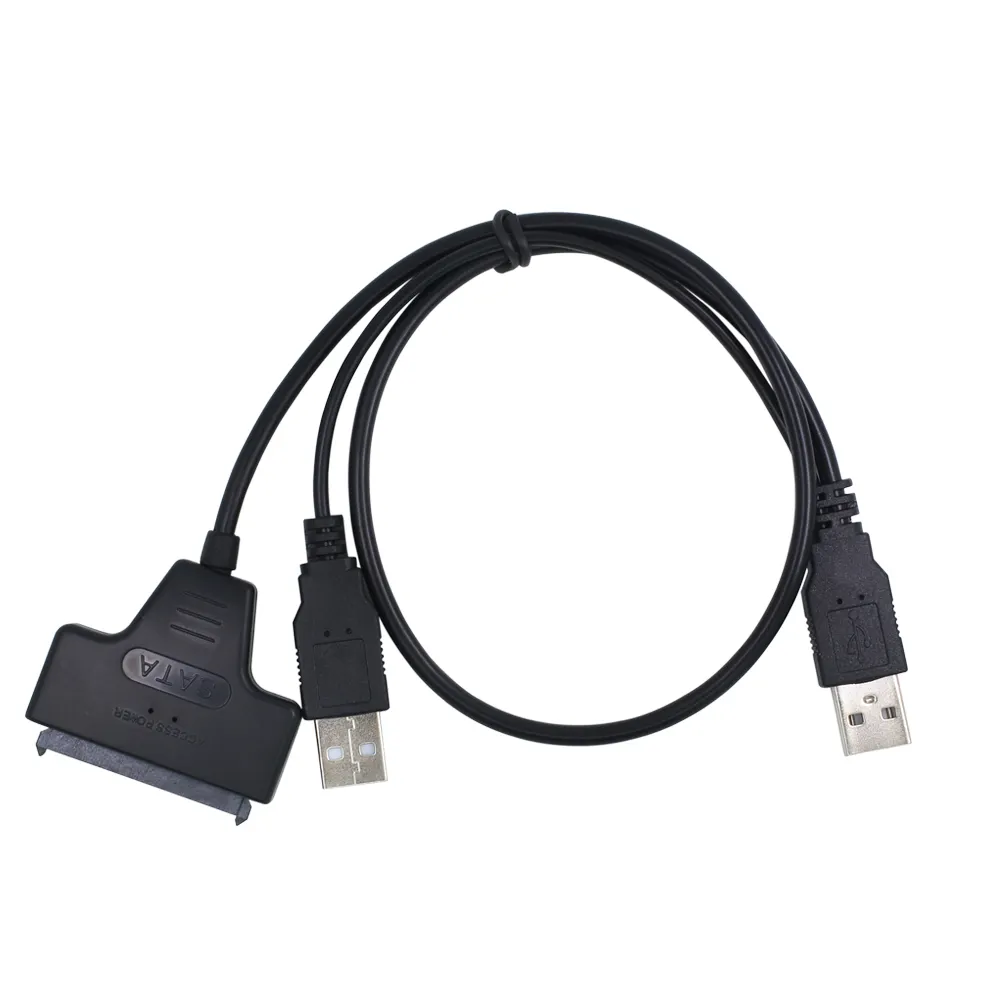 Для 2,5 ''Ssd Hdd жесткий диск конвертер SATA в USB 2,0 до 7 15 22pin кабели адаптера внешнего питания