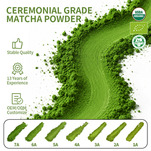 Échantillon Gratuit de <span class=keywords><strong>Matcha</strong></span> Biologique Certifié UE&NOP de Qualité Cérémoniale Grade 7A, Poudre de <span class=keywords><strong>Matcha</strong></span> pour Crème Glacée, Extrait de Thé Vert en Poudre - Product Image 1