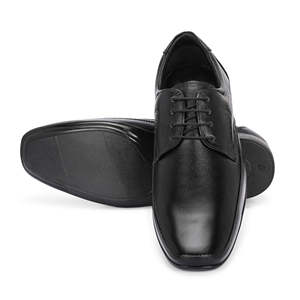 Zapatos de vestir de cuero genuino para hombre, zapatos formales con cordones de cuero de vaca auténtico - Product Image 4