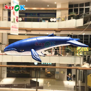 Sayokカスタマイズ可能PVC巨大インフレータブルクジラ巨大インフレータブル青いクジラ広告イベント用 - Product Image 4