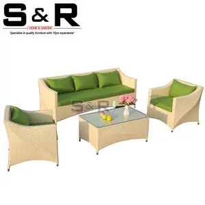 Fashion popular wholesale price garden rattan / wicker sofas outdoor rattan furniture sofa set SR-SF102
