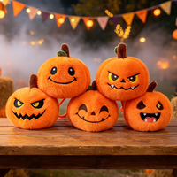Breloques d'Halloween, poupées en peluche, peluches de 4 pouces (10 cm), porte-clés en peluche citrouille pour la décoration d'Halloween