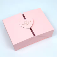 Boîte unique en forme de cœur de rose Boîte cadeau personnalisée avec ruban ouvert à double porte pour mariage Valentine Boîtes d'emballage pour bijoux rose bleu rouge