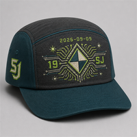 Casquette de baseball personnalisée style Old English, 5 panneaux, visière incurvée, style Dad Hat, streetwear urbain West Coast, vente en gros, faible MOQ