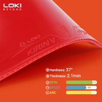 Loki 2024 Nouvelle Arrivée Kirin K5 Caoutchouc de Tennis de Table pour Attaque Rapide et Bouclage