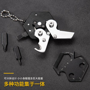 Taşınabilir endüstriyel sınıf paslanmaz çelik çok fonksiyonlu katlanır maket bıçağı Mini Hex sikke bıçak Combat savaş bıçağı - Product Image 4