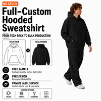 Sweat-shirt unisexe à capuche délavé noir vintage coupe oversize en coton épais style streetwear