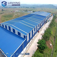 Edificio Metálico Prefabricado, Almacén Industrial, Estructura de Acero, Nave de Almacenamiento de Gran Envergadura, Almacén para Cadena de Suministro