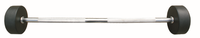 Fabricant Vente Directe Barbell Gym Fitness Training Barre Fixe Enduit de Caoutchouc Barbell Droit