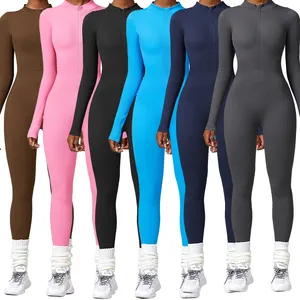 Frauen Nahtloser Stram pler Einteiliger Yoga Backless Anzug Set Siamese Sportswear Gym Spiel anzug Sport Bodysuit Shorts Jumps uit