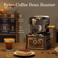 Machine de torréfaction de café à domicile automatique classique professionnelle petite torréfacteur de fèves de cacao Source d'alimentation électrique pour la vente à usage domestique