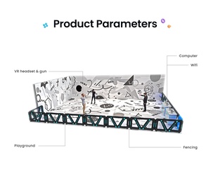 Развлекательная крытая игровая площадка Аркадный Игровой Автомат симулятор виртуальной реальности 9d Vr Бесплатный роуминг Vr Gun Shooting Vr Arena - Product Image 2