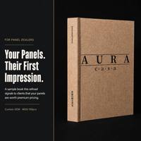 Fabricant de livres d'échantillons décoratifs personnalisés OEM pour l'impression de matériaux, avec finition grain de bois, destiné aux fabricants de revêtements de sol stratifiés