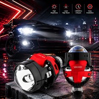 Projecteur de phare bi-LED laser VAHID 2,5 pouces 60W 7500lm, faisceau haut et bas, petite taille, pour modification d'éclairage de voiture