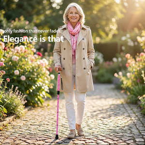 Bastones de Caminar Ligeros para Adultos, Bastón Plegable de Fibra de Carbono para Personas Mayores, Gran Capacidad de Carga, Personalizable - Product Image 6