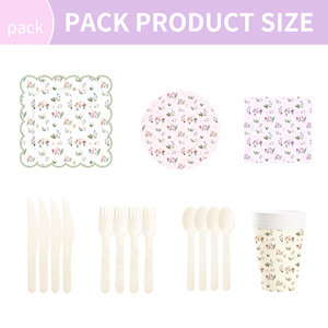 DAMAI Wildflower Party Suppliers Floral Disposable Set Wildflower Baby <b>Shower</b> Decorations for Wedding Birthday Tea Party - Product Image 3