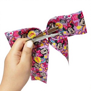 MUESTRA RETAIL H.E.R. Accesorios para el Cabello de Niñas, Lazos Grandes con Estampado de Minnie, con tu Personaje Favorito de China - Product Image 1