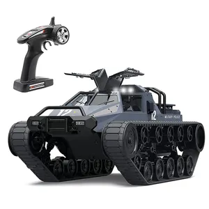 遥控履带式高速坦克越野4WD遥控汽车2.4 Ghz遥控军用卡车1/12漂移坦克儿童成人遥控坦克