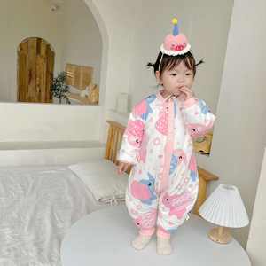 Cotton Soft Warm Printed Zipper Closure <b>Sleeping</b> <b>Bag</b> for <b>Winter</b> - Product Image 5