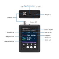 Contador de Frecuencia Portátil Surecom SF-401 Plus 27Mhz-3000Mhz para Walkie Talkie con Decodificador CTCSS DCS, Medidor y Probador de Radio Digital