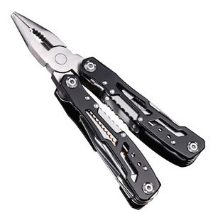 Pince multifonction pliable portable 9 en 1 en acier inoxydable, outil de camping multifonctionnel pour l'extérieur - Product Image 2