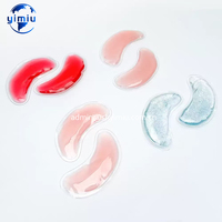 Patchs pour les yeux en gel poudré, personnalisables et très vendus, compresses de glace réutilisables en PVC pour les soins de beauté à domicile.