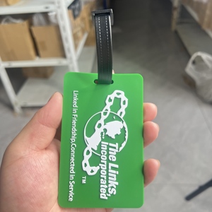 Etiqueta de Equipaje de Silicona con Diseño de Logotipo 3D de Lujo de 10.5*6.5 CM, Símbolo Masónico de la Hermandad Griega Divina 9, OES, etc. - Product Image 4