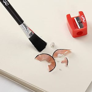 Crayon effaçable personnalisé en argent standard avec brosse, logo OEM, corps en bois, mine colorée, approvisionnement en gros pour le bureau et l'école - Product Image 3