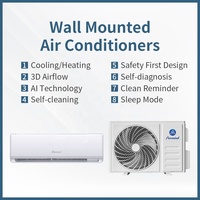 Climatiseur mural Puremind OEM Mini Split AC personnalisable 9000-24000 BTU, refroidissement et chauffage pour maison et hôtel