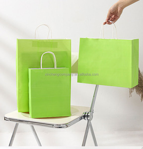 Confezionamento per la spesa al dettaglio biodegradabile riciclato fast food su misura porta via vestiti che confezionano sacchetti di <span class=keywords><strong>carta</strong></span> kraft - Product Image 4