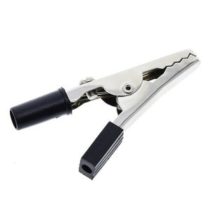 1 סט תנין מבודד סט קליפים פלסטיק כבל עופרת בדיקות אלליגטור קליפים קליפסים קליקים 52 מ "מ אורך + תקע בננה 4 מ" מ - Product Image 4