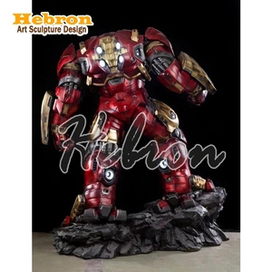 Statue grandeur nature personnalisée de super-héros <span class=keywords><strong>Marvel</strong></span> 1 2 Iron Man MK44 Anti Hulk Armor Sculpture pour œuvre d'art en résine à collectionner - Product Image 3
