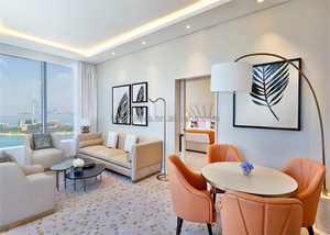 Juego de Muebles de Dormitorio de Lujo Estilo Dubai 5 Estrellas, Panel de Madera Moderno, Juego de Dormitorio King Size para Apartamento/Hotel - Solución Llave en Mano - Product Image 2