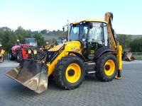Chargeuse-pelleteuse JCB 4CX d'occasion et neuve, moteur Cummins, modèle 2019, jaune, prix bas, à vendre, 2001-4000 heures d'utilisation