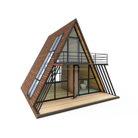 Resort Structure une maison à ossature Forme triangulaire Structure en acier Maison