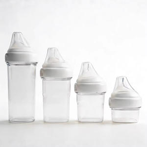 Biberón Cuadrado Anti-Cólicos de Boca Ancha para Recién Nacidos con Tetina Similar a la del Seno, Diseño Anti-Caída, Sin Asas, Material PP - Product Image 4