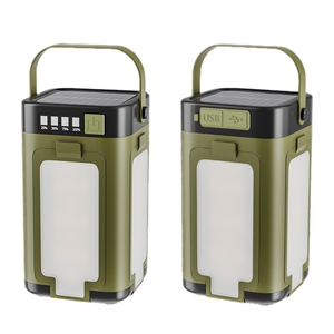 Lampu Kemah <span class=keywords><strong>LED</strong></span> Tenaga Surya Portabel IPX4 Tahan Air Dapat Diisi Ulang dengan Daya 2000mAh untuk Berburu Memancing - Product Image 3