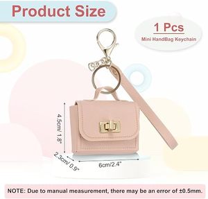 Mini Monedero Bonito de Cuero PU, Bolso de Mano, Serie Mochila, Llavero Pequeño con Cadena, Monedero de Muñeca, Colgante, Accesorio <span class=keywords><strong>para</strong></span> Teléfono, Amuleto, Regalo - Product Image 2