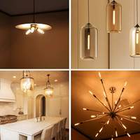 Fabricant d'ampoules à Filament Led rétro T185 T225 T300 ampoule à Tube Led E27 2w 3w 4w 6w 8w 220v lumière de flamme pour éclairage de lustre