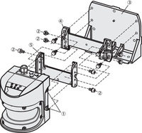 Escáner Láser 2D SICK LMS511-10100, Sensor LiDAR para Exteriores 190 °   Gama de Medición de Gran Angular de 80 m
