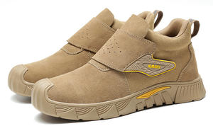 Bottes de travail pour hommes en cuir <span class=keywords><strong>avec</strong></span> embout en acier confortables Bottes de sécurité <span class=keywords><strong>avec</strong></span> embout de sécurité - Product Image 2