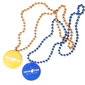 מפעל מותאם אישית 7 מ "מ 33" מ "חרוזי גרא עם 2.5" שרשרת זהב אספקה וקישוט - Product Image 2