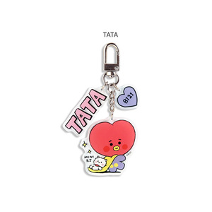 Porte-clés acrylique <span class=keywords><strong>BT21</strong></span> en gros, pendentifs de sac personnages K-pop pour les fans des Bangtan Boys, cadeau décoratif, goodies de concert - Product Image 2